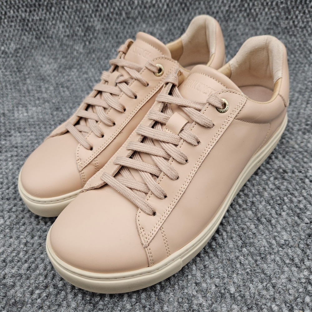 Birkenstock Bend Low (Women's 38 US 7) Pink Beige Leather Sneakers Lace Up Shoes